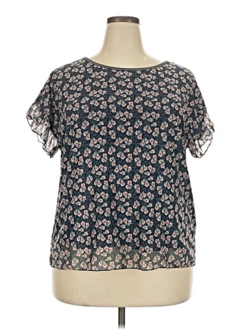 Max Studio Short Sleeve Blouse (view 1)