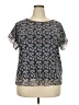 Max Studio Blue Short Sleeve Blouse Size 2X - photo 1