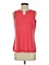 Liz Claiborne 100% Polyester Red Sleeveless Top Size M (petite) - photo 1