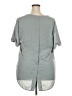 Lyssé 100% Polyester Gray Short Sleeve Blouse Size XXL (estimated) - photo 2