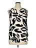 Maurices Animal Print Ivory Sleeveless Blouse Size XL - photo 1