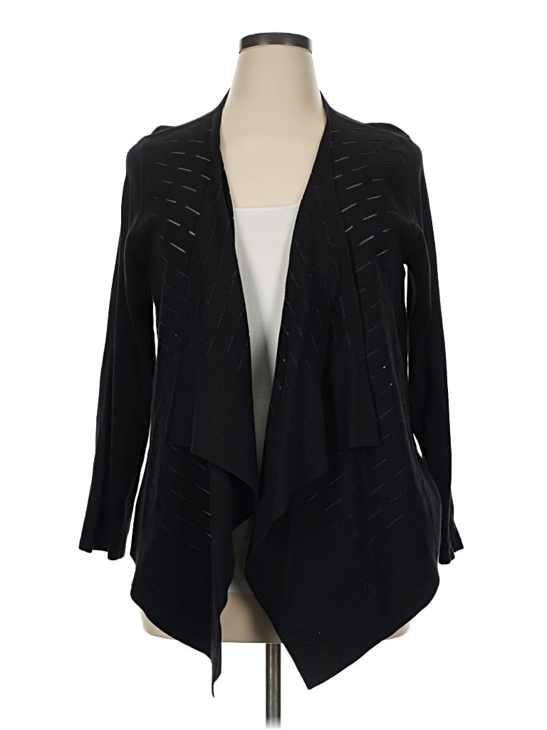 Pre-owned Alfani Cardigan Sweater In Black