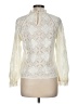 MNG Ivory Long Sleeve Blouse Size M - photo 2