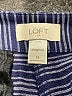Ann Taylor LOFT Outlet Stripes Blue Shorts Size 14 - photo 3