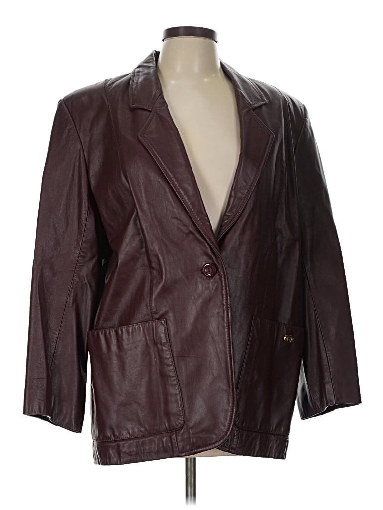 Pre-owned Etienne Aigner Blazer Jacket In Burgundy