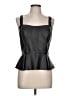 Bebe 100% Leather Black Sleeveless Top Size L - photo 1