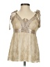 Walter Gold Sleeveless Blouse Size 4 - photo 1