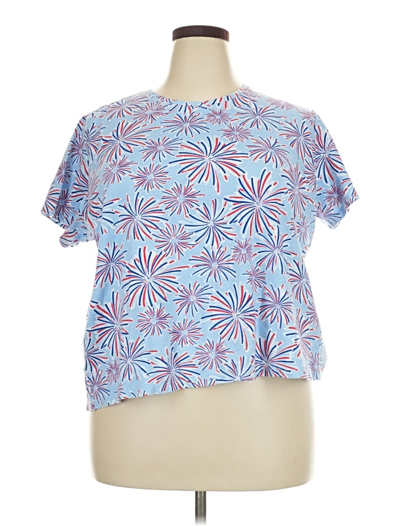Pre-owned Kim Rogers Short Sleeve T-shirt In Blue