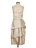 After Six 100% Polyester Metallic Tan Cocktail Dress Size 4 - photo 2
