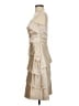 After Six 100% Polyester Metallic Tan Cocktail Dress Size 4 - photo 5