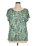 Ruby Rd. 100% Polyester Green Short Sleeve Blouse Size 1X - photo 1
