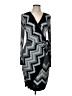 Cache Chevron-herringbone Gray Cocktail Dress Size L - photo 1