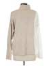 Karen Kane Color Block Tan Turtleneck Sweater Size M - photo 2