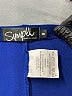 Sympli Solid Blue Casual Skirt Size 8 - photo 3