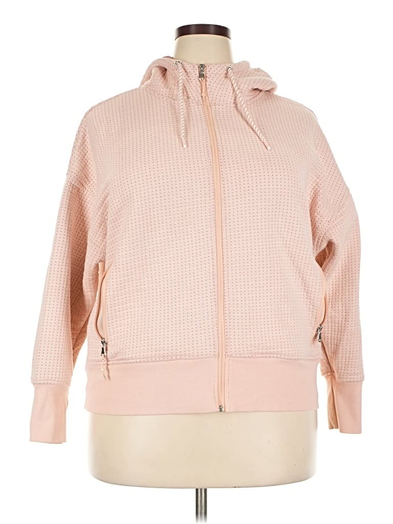 Pre-owned Active By Old Navy Zip Up Hoodie In Pink