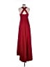 Calvin Klein 100% Polyester Solid Red Burgundy Cocktail Dress Size 8 - photo 2