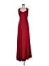 Calvin Klein 100% Polyester Solid Red Burgundy Cocktail Dress Size 8 - photo 1