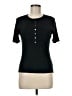Kinross 100% Cotton Black Short Sleeve Top Size M - photo 1