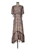 Max Studio 100% Polyester Paisley Brown Casual Dress Size S (estimated) - photo 1