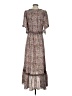Max Studio 100% Polyester Paisley Brown Casual Dress Size S (estimated) - photo 2