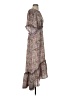 Max Studio 100% Polyester Paisley Brown Casual Dress Size S (estimated) - photo 4