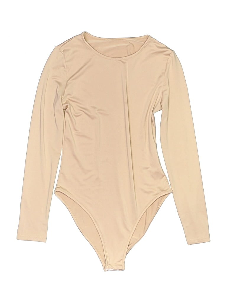 Pre-owned Unbranded Bodysuit In Tan