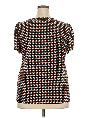 AK Anne Klein Short Sleeve Blouse (view 2)