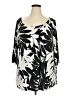 Ruby Rd. Black 3/4 Sleeve Blouse Size 2X - photo 1