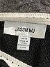 Jason Wu Stripes Color Block Black Long Sleeve Top Size M - photo 7