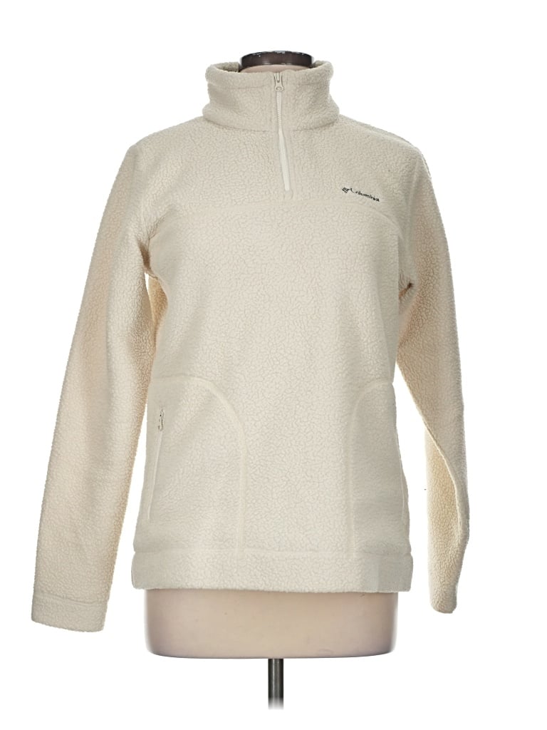 Pre-owned Columbia Fleece Jacket In Ivory