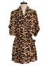 Urban Outfitters 100% Viscose Animal Print Gold Romper Size S - photo 1