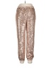 Aqua Metallic Gold Casual Pants Size L - photo 1