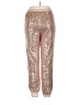 Aqua Metallic Gold Casual Pants Size L - photo 2