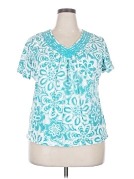 JM Collection Short Sleeve Blouse (view 1)