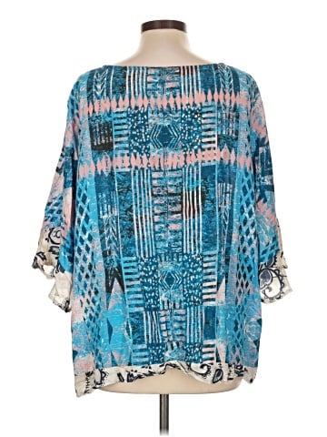 Tolani 3/4 Sleeve Blouse (view 2)