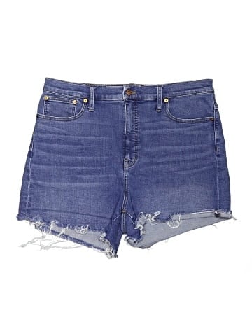 Madewell High-Rise Denim Shorts in Quintell Wash: TENCEL&trade; Lyocell Edition (view 1)