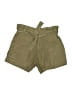 Joie 100% Linen Solid Green Khaki Shorts Size 4 - photo 1