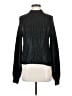 525 America 100% Acrylic Metallic Black Turtleneck Sweater Size XS - photo 1