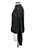 525 America 100% Acrylic Metallic Black Turtleneck Sweater Size XS - photo 5
