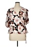 Express 100% Polyester Brown Short Sleeve Blouse Size XL - photo 1