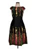 Sangria Print Black Cocktail Dress Size 10 - photo 1