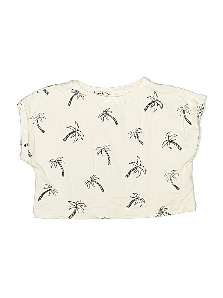 Pre-owned Zara Kids' Short Sleeve T-shirt In Ivory