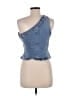 Zara Blue Sleeveless Top Size L - photo 2