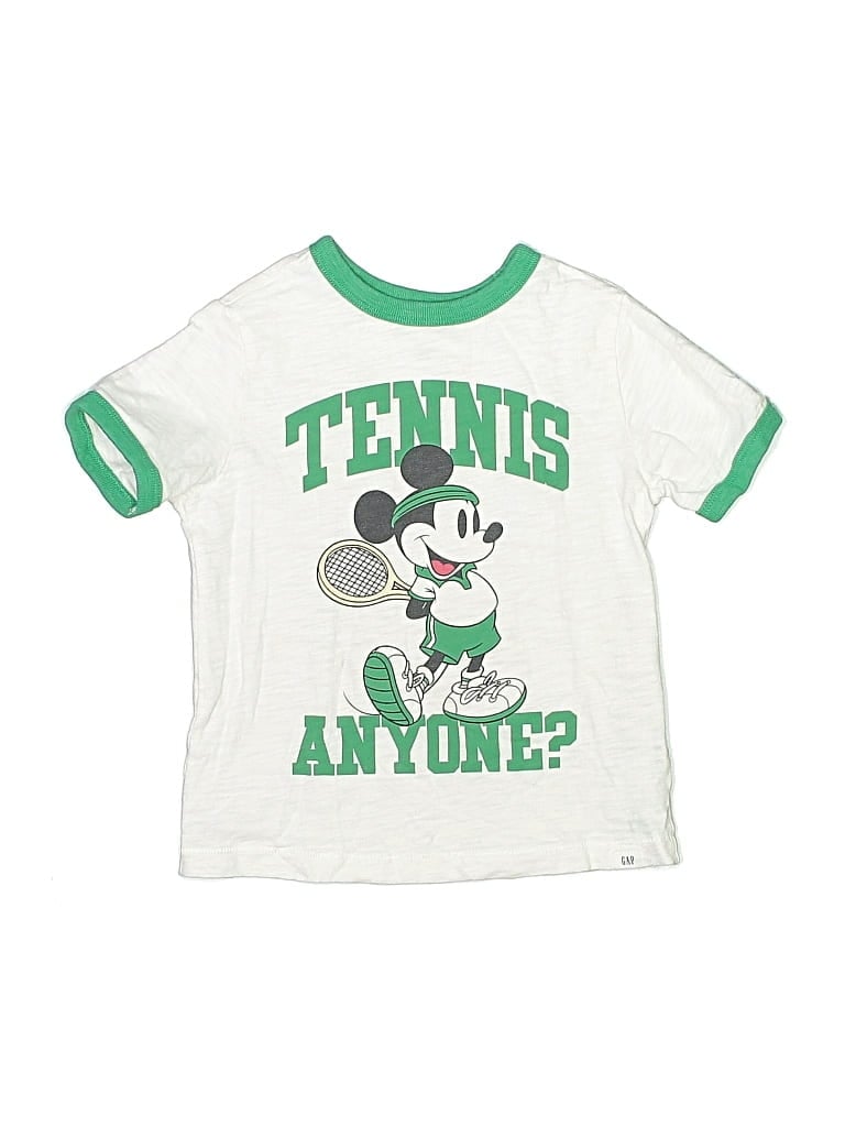 Pre-owned Disney For Baby Gap Kids' Short Sleeve T-shirt In Green