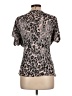 BKE 100% Viscose Silver Short Sleeve Top Size L - photo 2