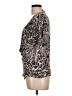 BKE 100% Viscose Silver Short Sleeve Top Size L - photo 5