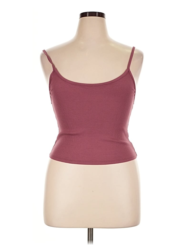 Pre-owned American Eagle Outfitters Tank Top Burgundy Strapless Neckline Tops