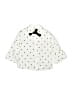 Peek... 100% Cotton Polka Dots Ivory 3/4 Sleeve Blouse Size 6 - 7 - photo 1