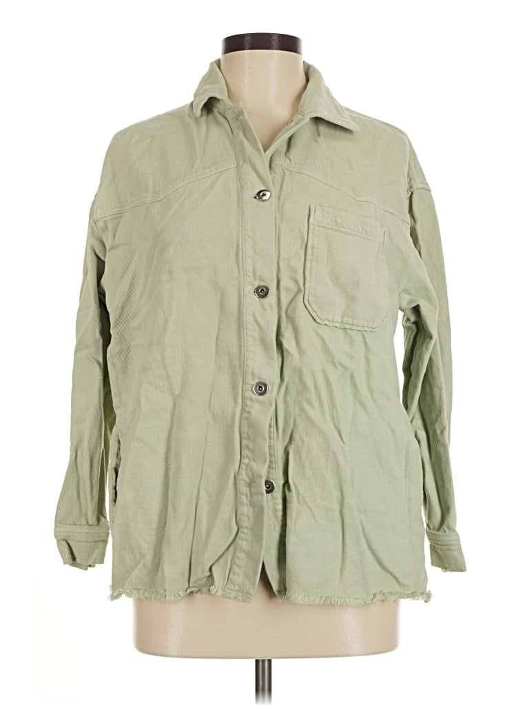 Pre-owned Zara Jacket In Green