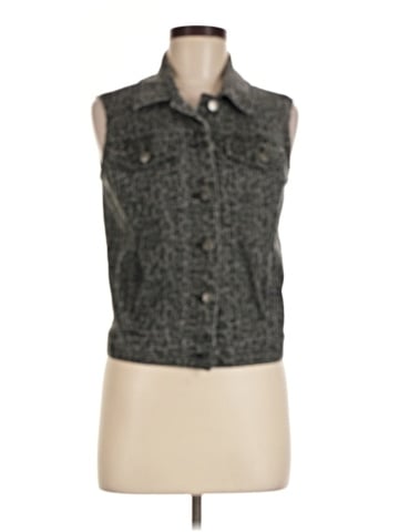 Aqua Denim Vest (view 1)